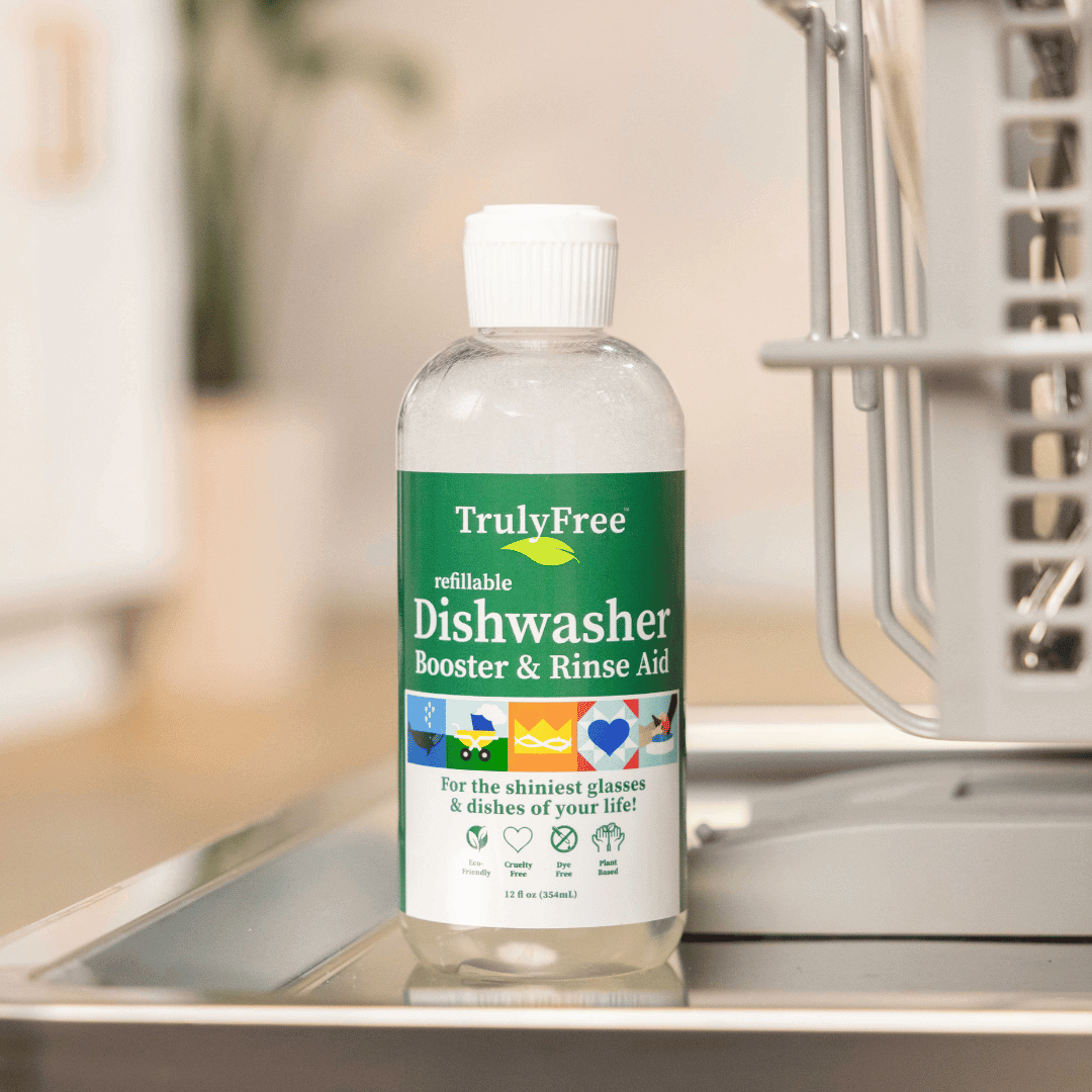 Dishwasher Booster & Rinse Aid Bottle