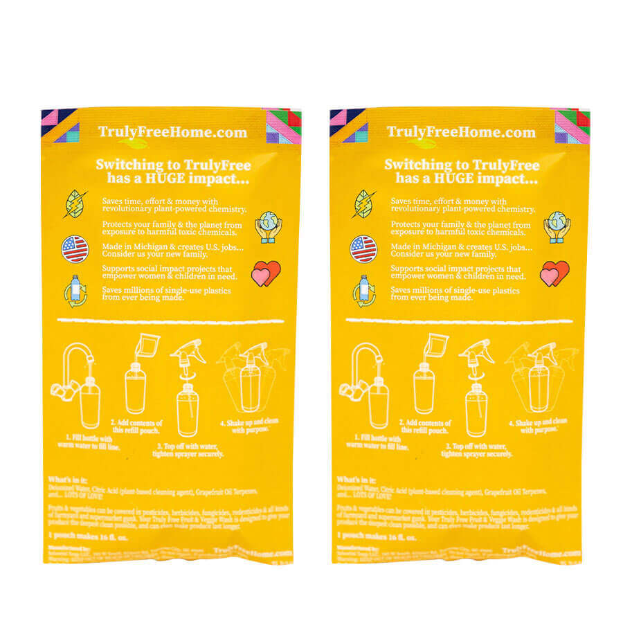 Fruit & Veggie Wash (2 pack) Truly Free