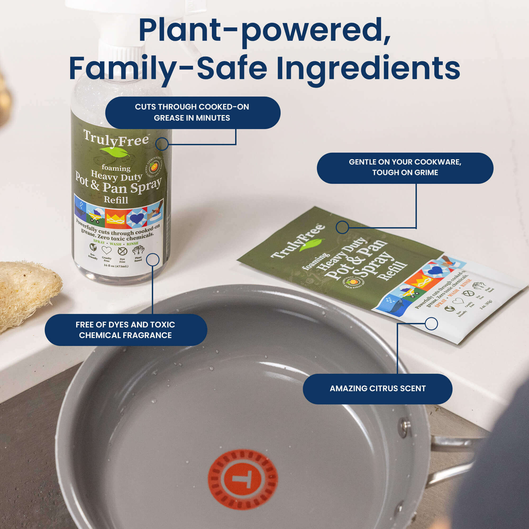 Heavy Duty Pot and Pan Spray - Foaming