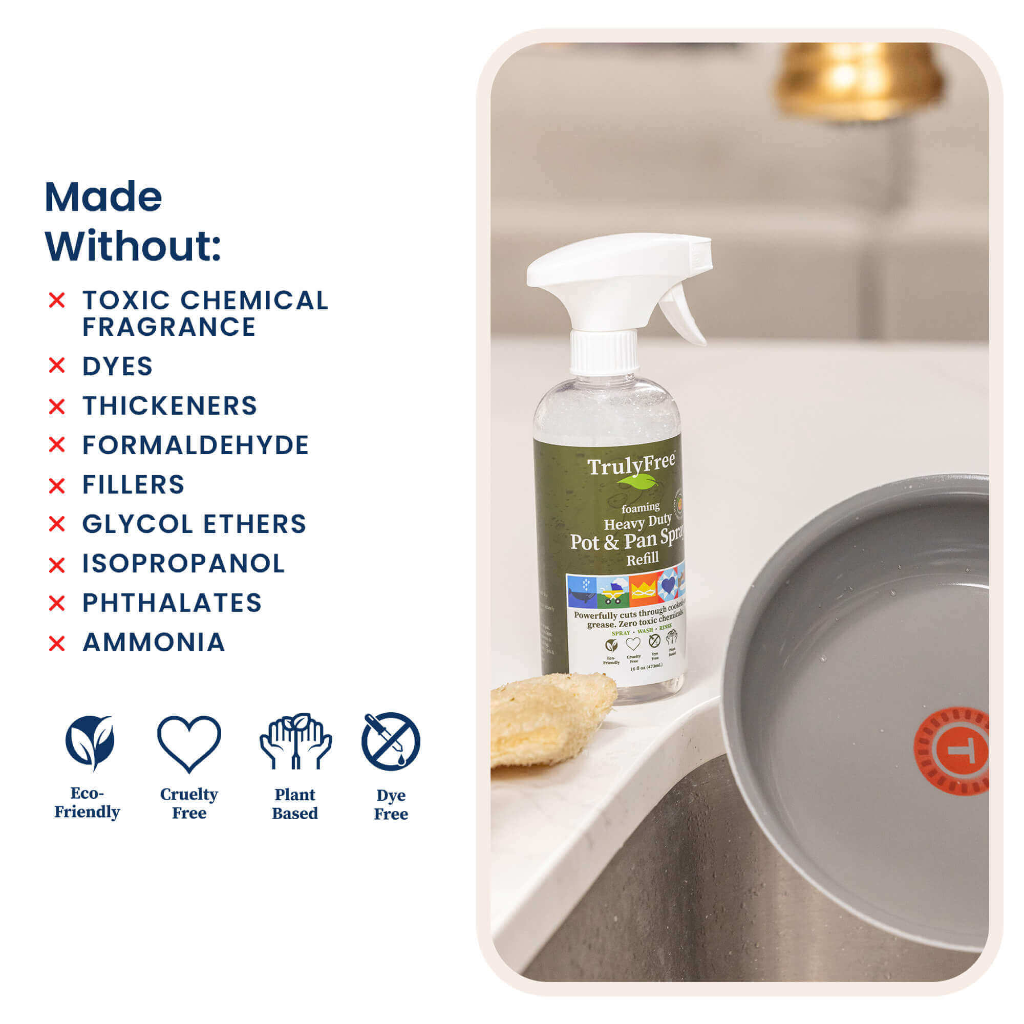 Heavy Duty Pot and Pan Spray - Foaming