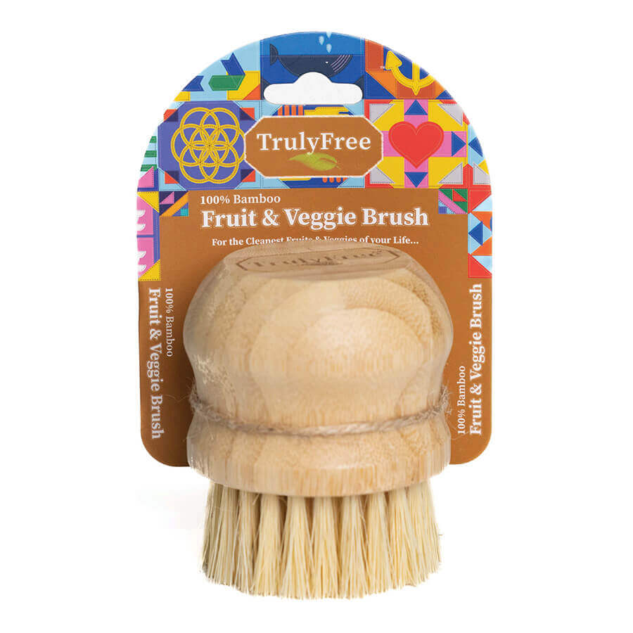 Bamboo Fruit and Veggie Brush Truly Free
