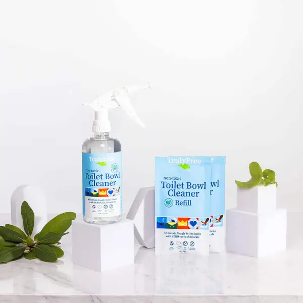 Truly Free Toilet Bowl Cleaner refills and bottle
