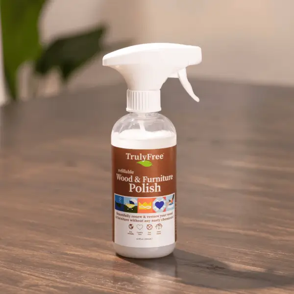 Wood & Furniture Polish Bottle